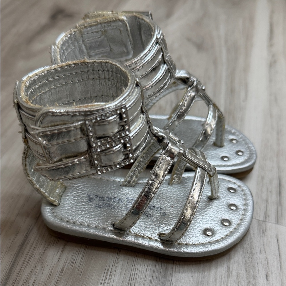 Silver Kids Sandals little girls size 3